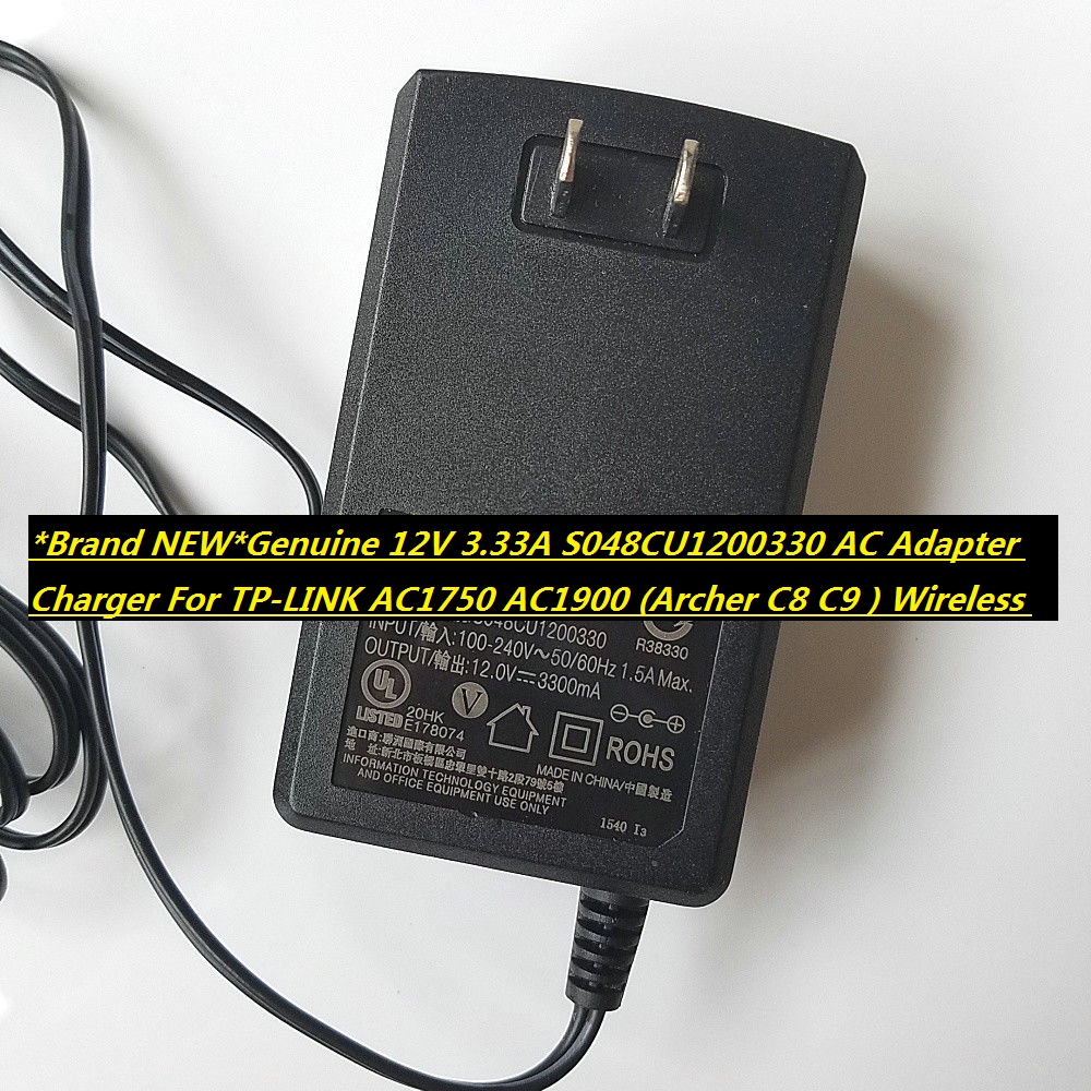 *Brand NEW*Genuine 12V 3.33A S048CU1200330 AC Adapter Charger For TP-LINK AC1750 AC1900 (Archer C8 C